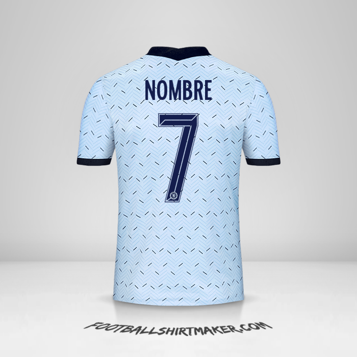 Jersey Chelsea Cup 2020/21 Visita -  nombre - 7