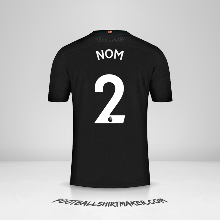 Maillot Manchester City 2020/21 Extérieur -  nom - 2