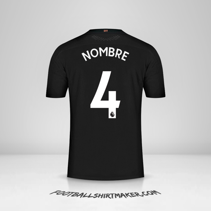 Camiseta Manchester City 2020/21 Visita -  nombre - 4