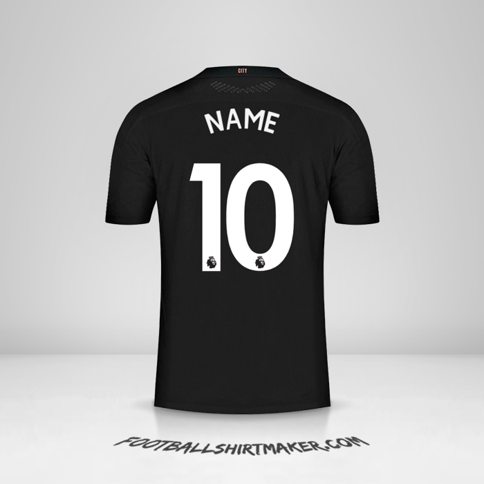 Trikot Manchester City 2020/21 Auswärts -  name - 10