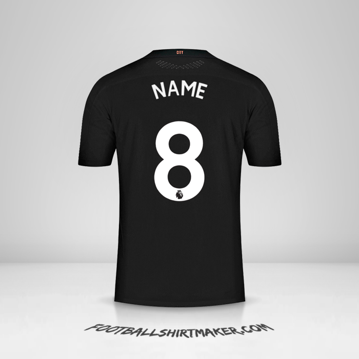 Trikot Manchester City 2020/21 Auswärts -  name - 8