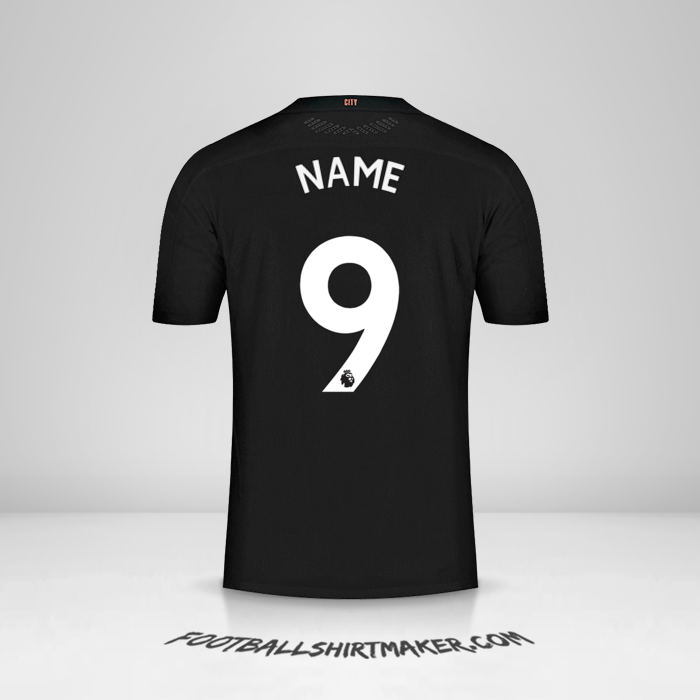 Trikot Manchester City 2020/21 Auswärts -  name - 9