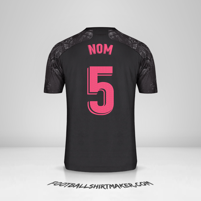 Maillot Real Madrid CF 2020/21 Troisième -  nom - 5
