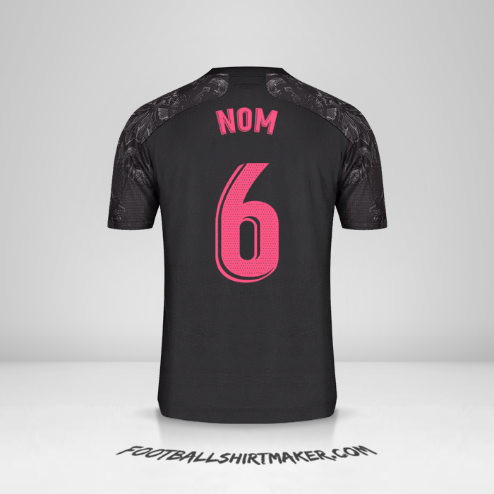 Maillot Real Madrid CF 2020/21 Troisième -  nom - 6