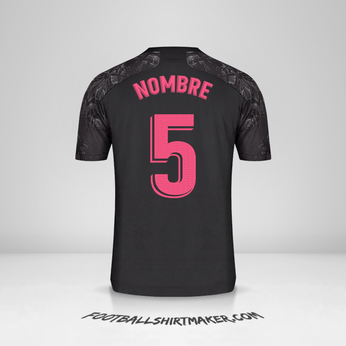 Jersey Real Madrid CF 2020/21 Tercera -  nombre - 5