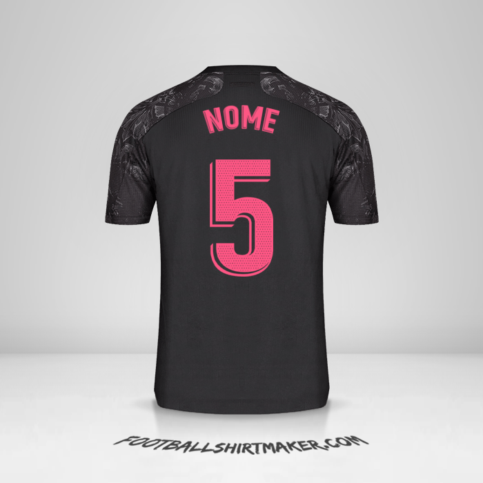 Camisa Real Madrid CF 2020/21 Terceira -  nome - 5