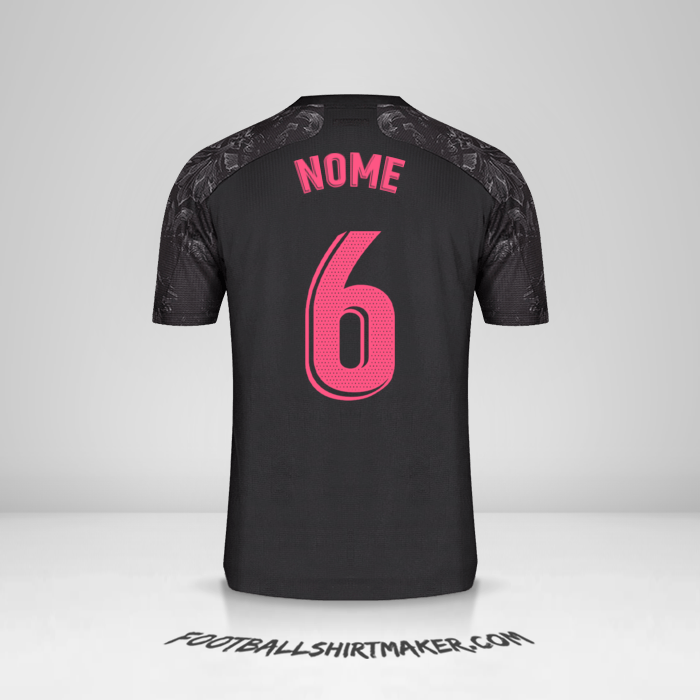 Camisa Real Madrid CF 2020/21 Terceira -  nome - 6