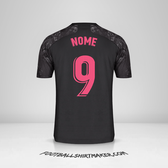 Camisola Real Madrid CF 2020/21 Terceira -  nome - 9