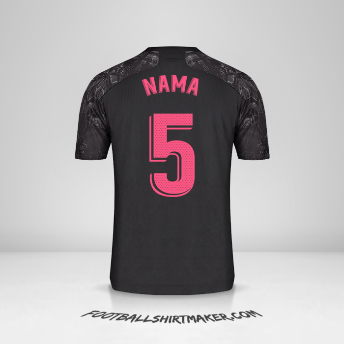 Jersey Real Madrid CF 2020/21 Ketiga -  nama - 5