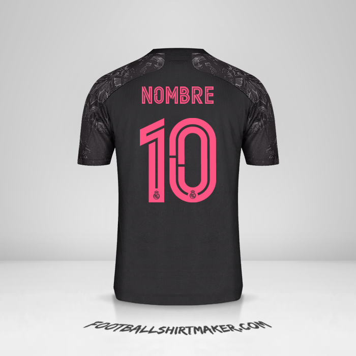 Jersey Real Madrid CF Cup 2020/21 Tercera -  nombre - 10