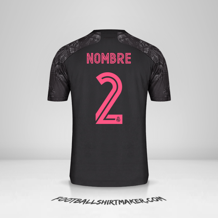 Jersey Real Madrid CF Cup 2020/21 Tercera -  nombre - 2