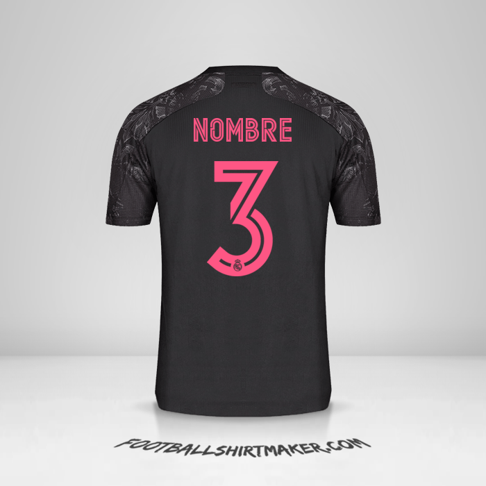 Jersey Real Madrid CF Cup 2020/21 Tercera -  nombre - 3