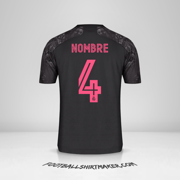 Jersey Real Madrid CF Cup 2020/21 Tercera -  nombre - 4