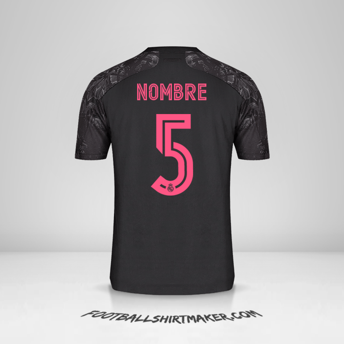 Camiseta Real Madrid CF Cup 2020/21 Tercera -  nombre - 5