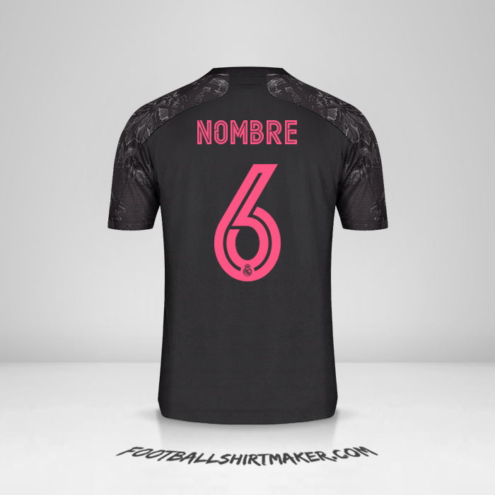 Camiseta Real Madrid CF Cup 2020/21 Tercera -  nombre - 6