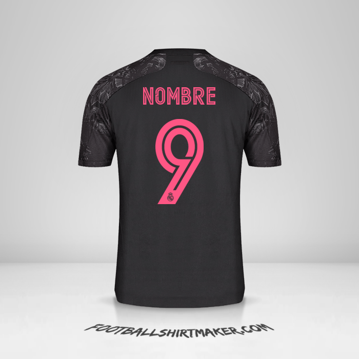Jersey Real Madrid CF Cup 2020/21 Tercera -  nombre - 9