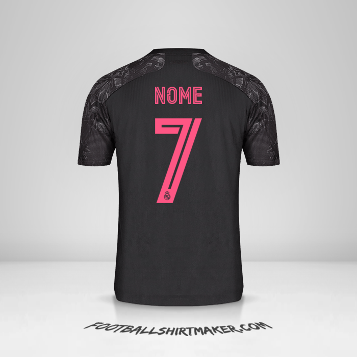 Camisola Real Madrid CF Cup 2020/21 Terceira -  nome - 7