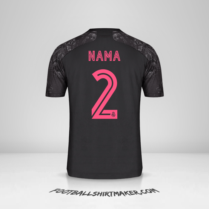 Jersey Real Madrid CF Cup 2020/21 Ketiga -  nama - 2