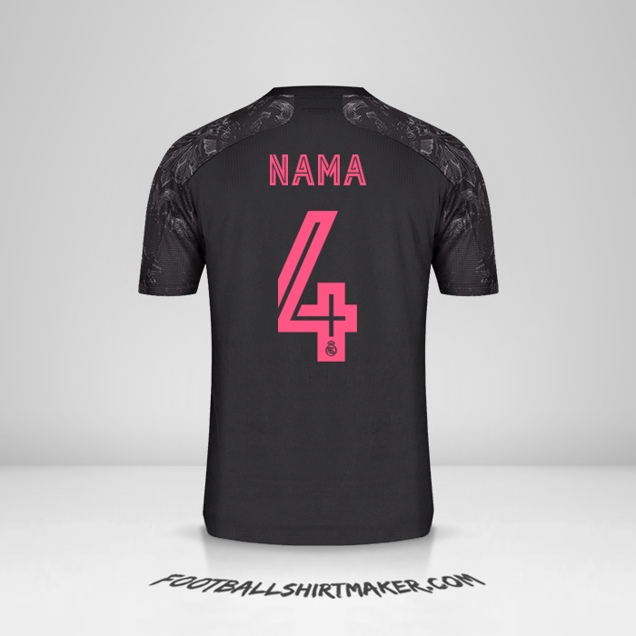 Jersey Real Madrid CF Cup 2020/21 Ketiga -  nama - 4