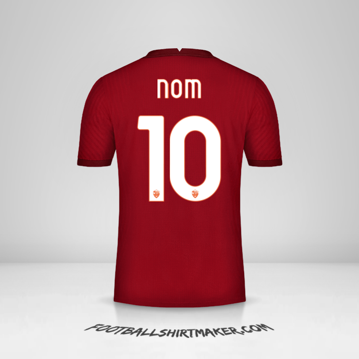 Maillot AS Roma Cup 2020/21 -  nom - 10