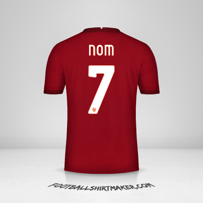 Maillot AS Roma Cup 2020/21 -  nom - 7
