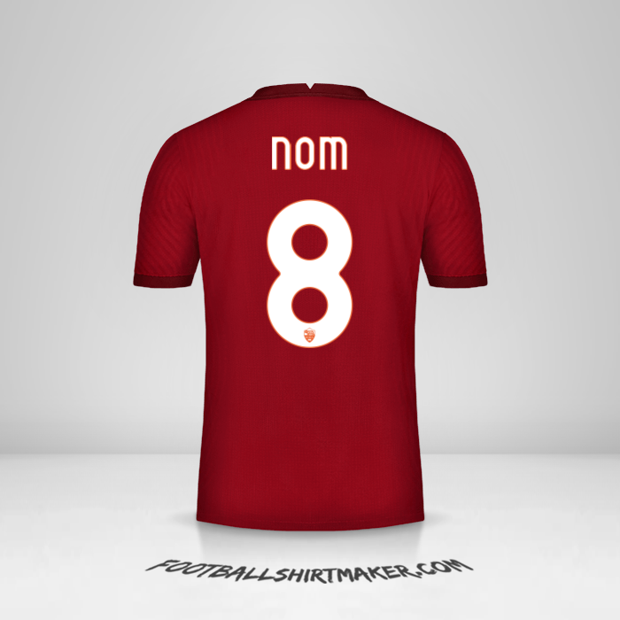Maillot AS Roma Cup 2020/21 -  nom - 8