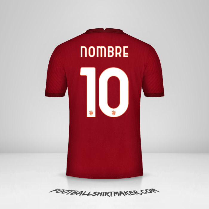 Camiseta AS Roma Cup 2020/21 -  nombre - 10