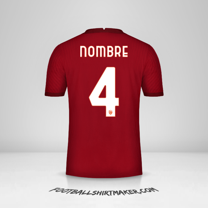 Jersey AS Roma Cup 2020/21 -  nombre - 4