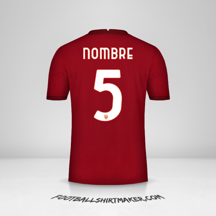 Jersey AS Roma Cup 2020/21 -  nombre - 5