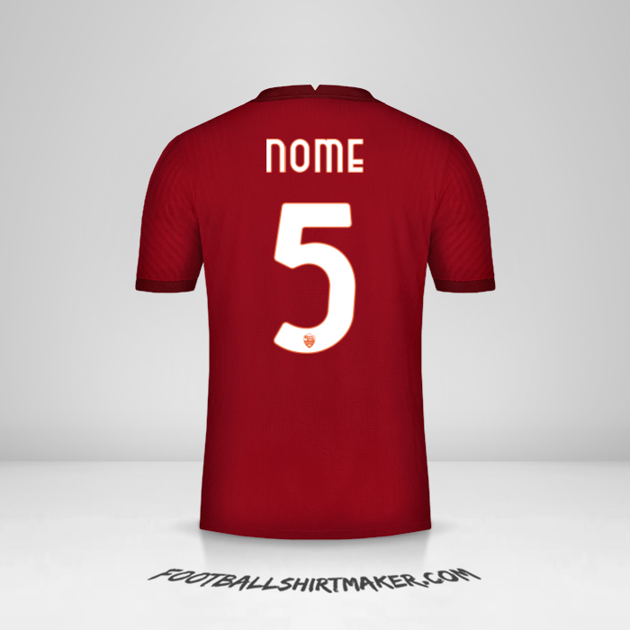Camisa AS Roma Cup 2020/21 -  nome - 5