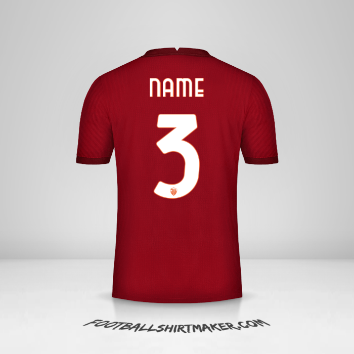 Shirt AS Roma Cup 2020/21 -  name - 3