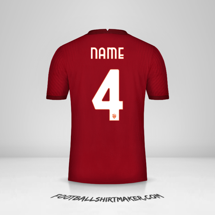 Shirt AS Roma Cup 2020/21 -  name - 4