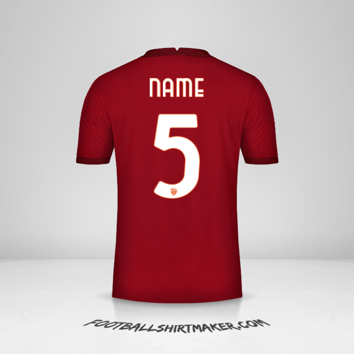 Shirt AS Roma Cup 2020/21 -  name - 5