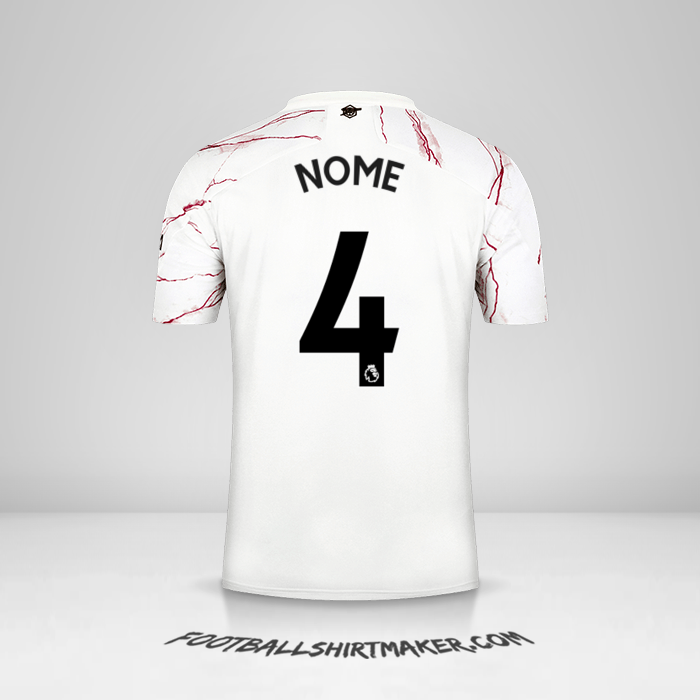 Maglia Arsenal 2020/21 Seconda -  nome - 4