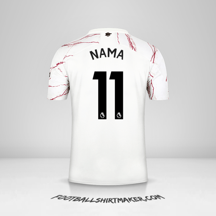 Jersey Arsenal 2020/21 Alternatif -  nama - 11