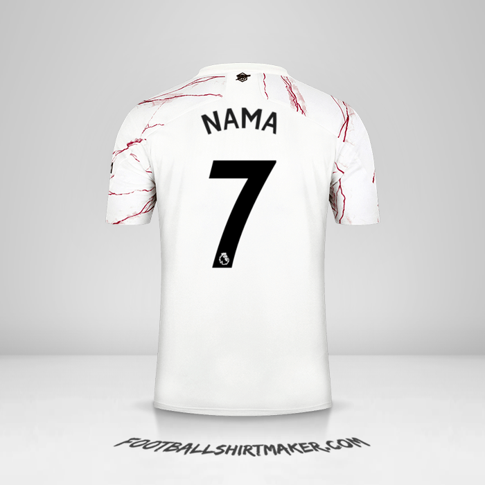 Jersey Arsenal 2020/21 Alternatif -  nama - 7
