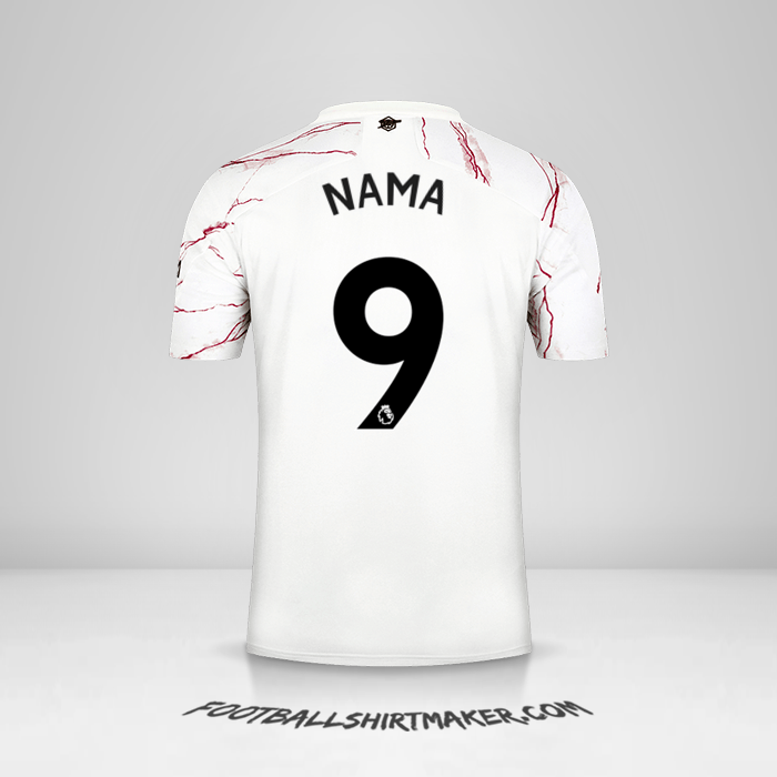 Jersey Arsenal 2020/21 Alternatif -  nama - 9