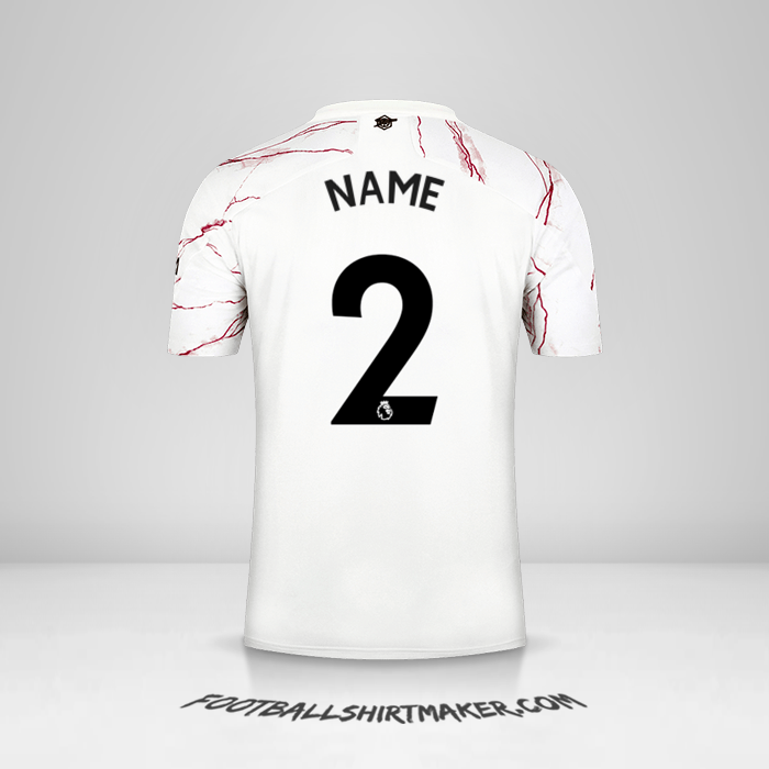 Trikot Arsenal 2020/21 Auswärts -  name - 2