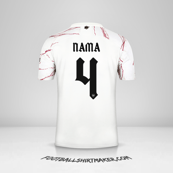 Jersey Arsenal Cup 2020/21 Alternatif -  nama - 4