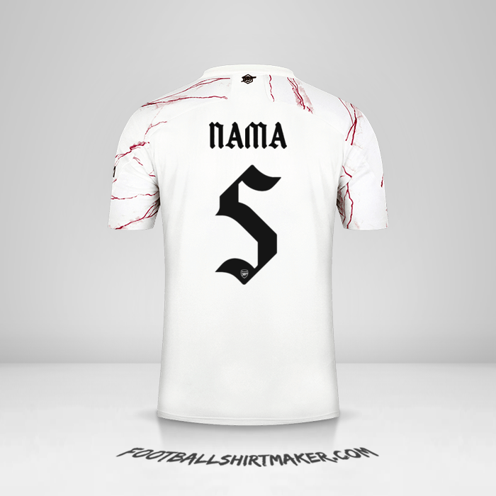 Jersey Arsenal Cup 2020/21 Alternatif -  nama - 5