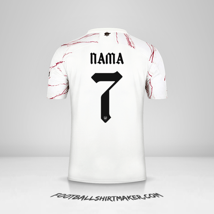 Jersey Arsenal Cup 2020/21 Alternatif -  nama - 7