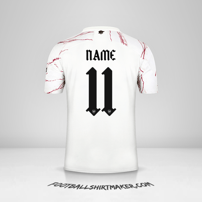 Shirt Arsenal Cup 2020/21 Away -  name - 11