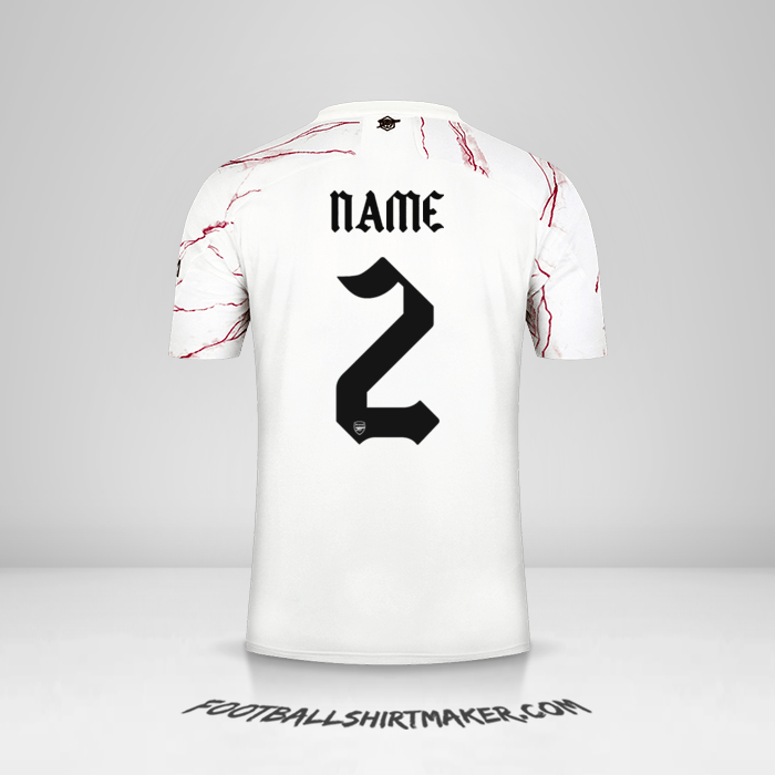 Shirt Arsenal Cup 2020/21 Away -  name - 2