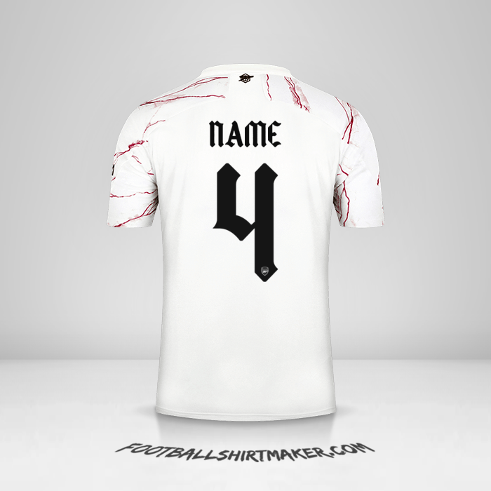 Trikot Arsenal Cup 2020/21 Auswärts -  name - 4