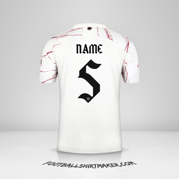 Shirt Arsenal Cup 2020/21 Away -  name - 5