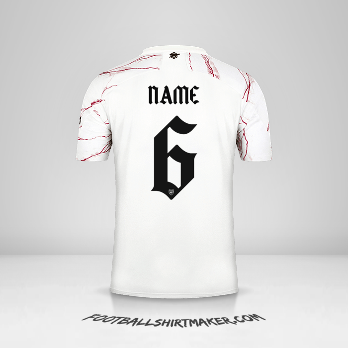 Shirt Arsenal Cup 2020/21 Away -  name - 6