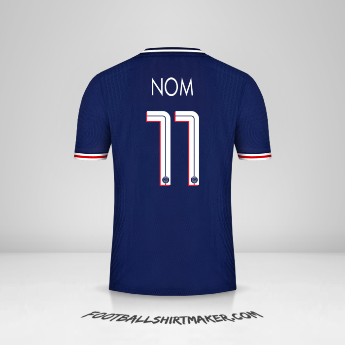 Maillot Paris Saint Germain Cup 2020/21 -  nom - 11