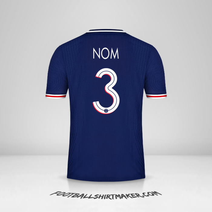 Maillot Paris Saint Germain Cup 2020/21 -  nom - 3