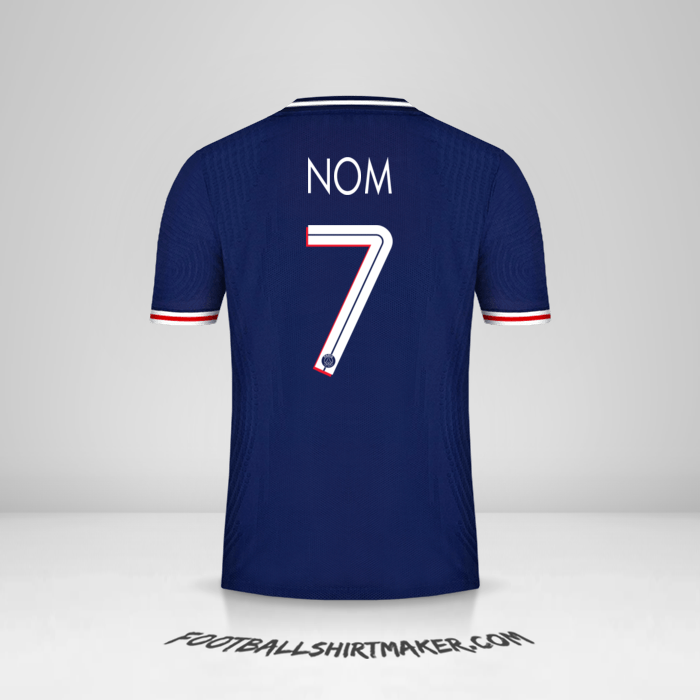 Maillot Paris Saint Germain Cup 2020/21 -  nom - 7