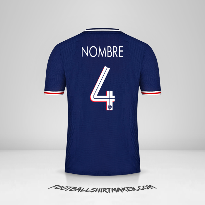 Camiseta Paris Saint Germain Cup 2020/21 -  nombre - 4